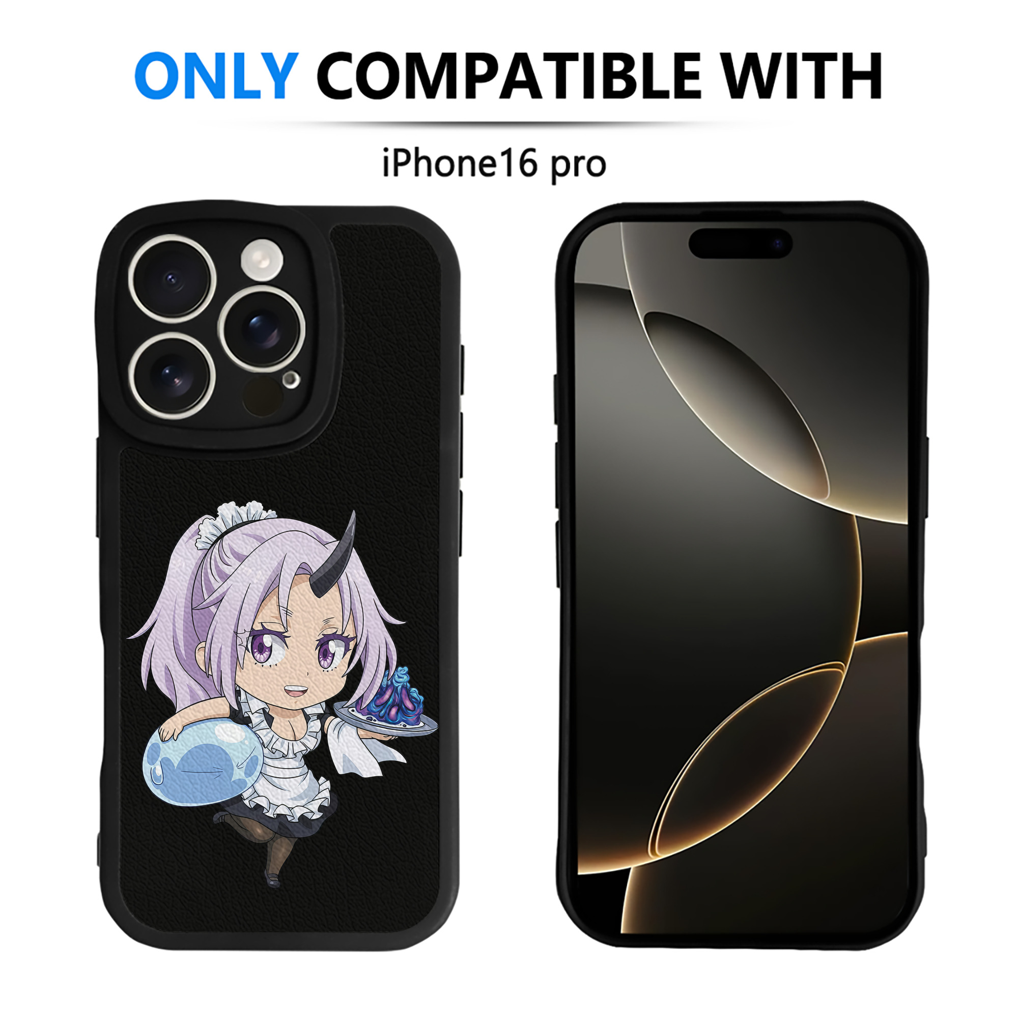 （画像用） 転スラ Regarding Reincarnated to Slime 【iPhone 16シリーズ対応】シリコンスマホケース（レザー調） 材質：シリコン